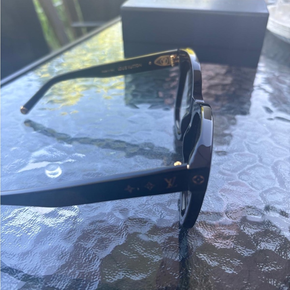 Louis Vuitton Black and Gold Sunglasses